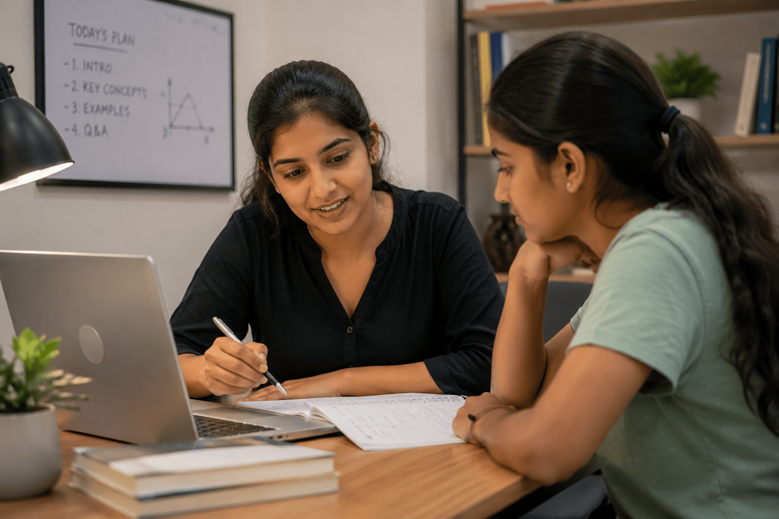 One-on-one live tutoring session